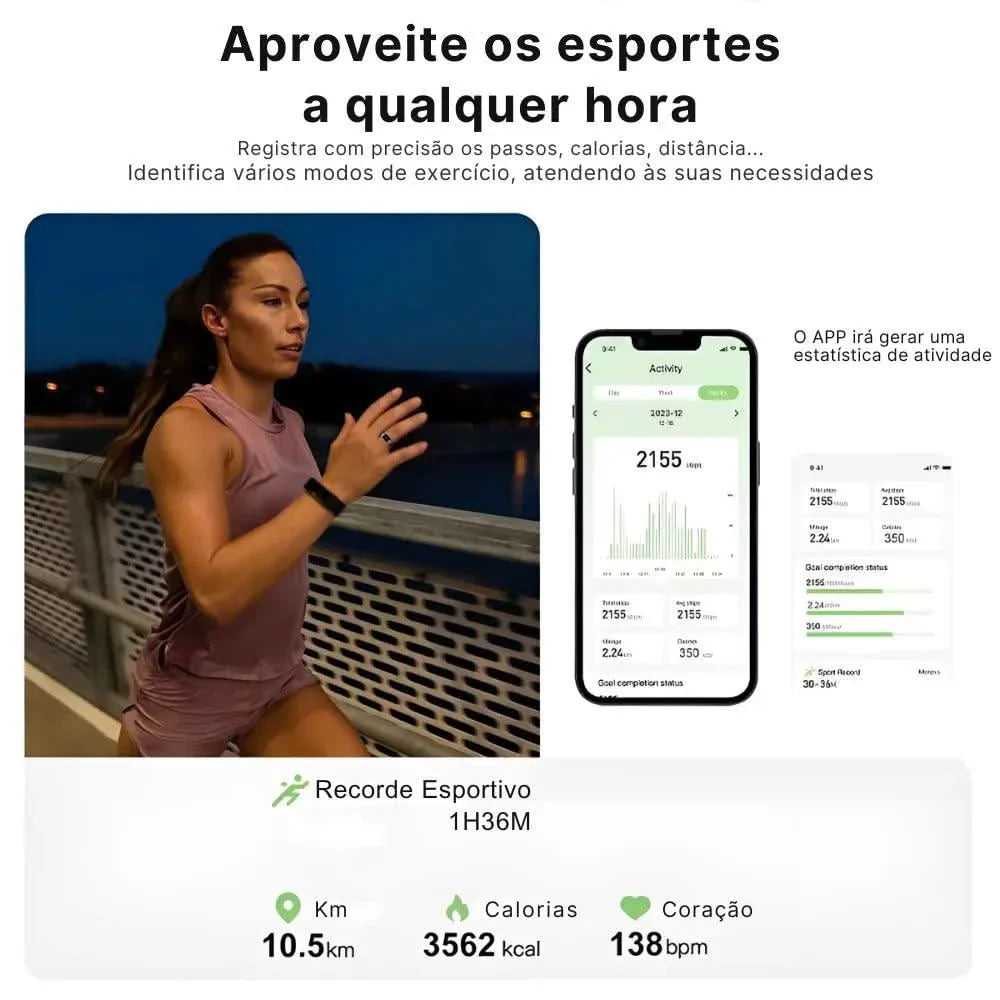 Anel Inteligente VITA Ring - A Prova D'Aguá